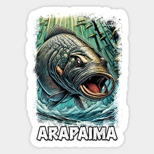 Arapaima Gigas Monster fish For EXTREME FISHERMAN / Pirarucu / Paiche Sticker